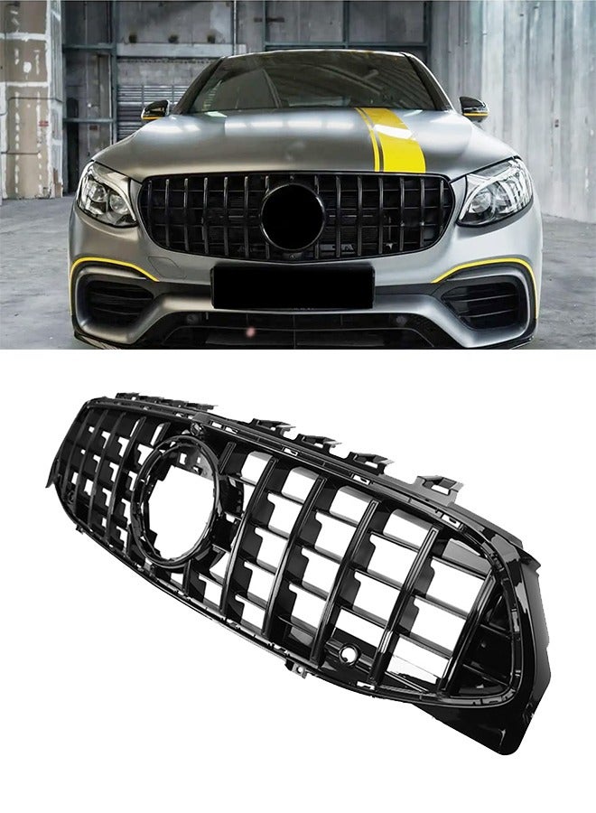 شبكة سيارة امامية متوافقة مع سيارات مرسيدس GLC X253 موديل 2016-2019 GT - Image 1