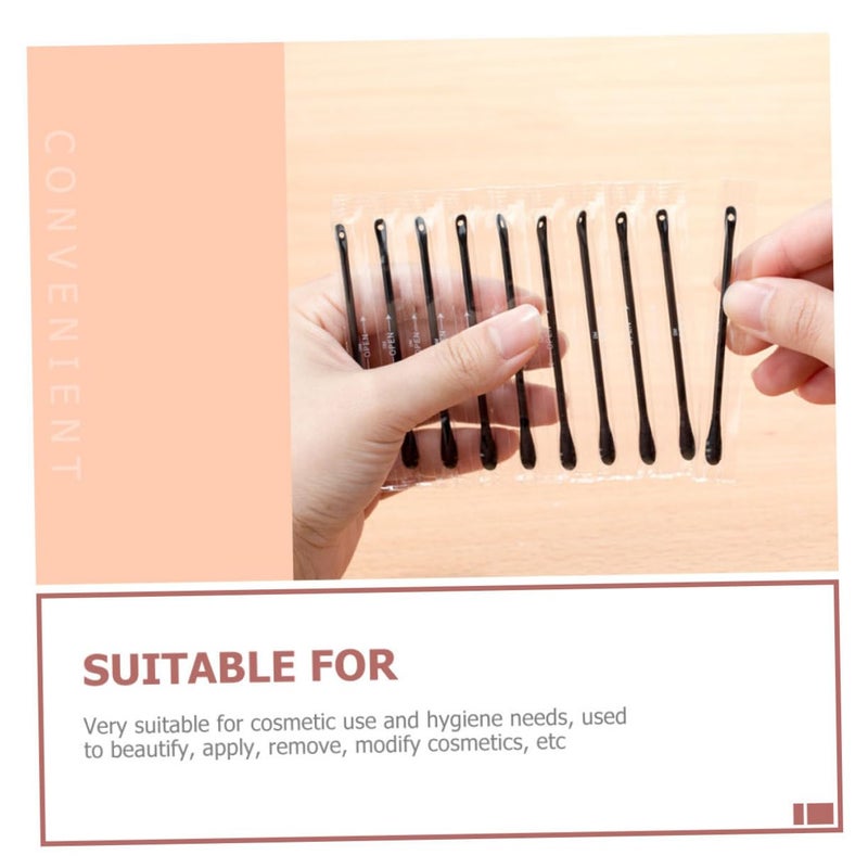 200 قطعة من أعواد القطن لتطويل الرموش وتنظيف المكياج للاستخدام لمرة واحدة - Image 4