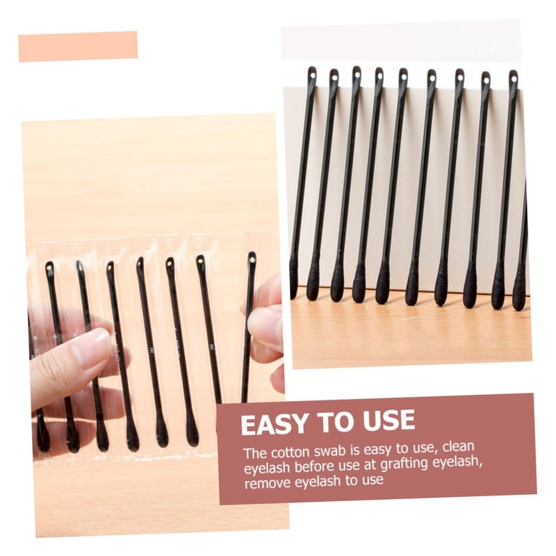 200 قطعة من أعواد القطن لتطويل الرموش وتنظيف المكياج للاستخدام لمرة واحدة - Image 5