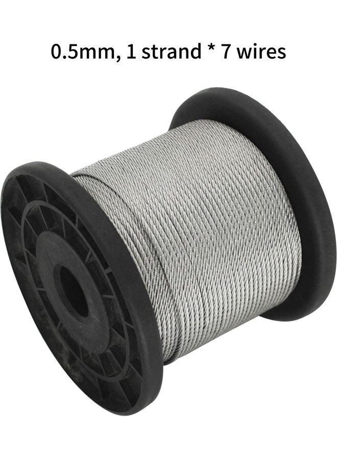 NIBEMINENT String Light Cable With 30-Piece Clamps Kit Silver - Image 2