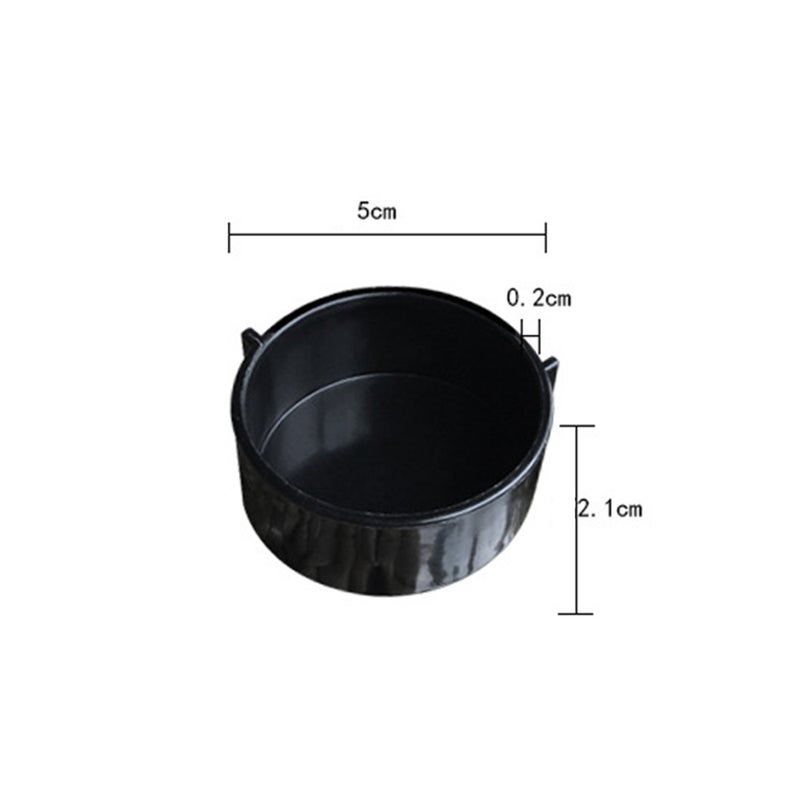 10pcs Reptile Food Water Feeder Tortoise Feeding Bowl Spider Food Dish Round Snake Feeder (Random Color) - Image 2