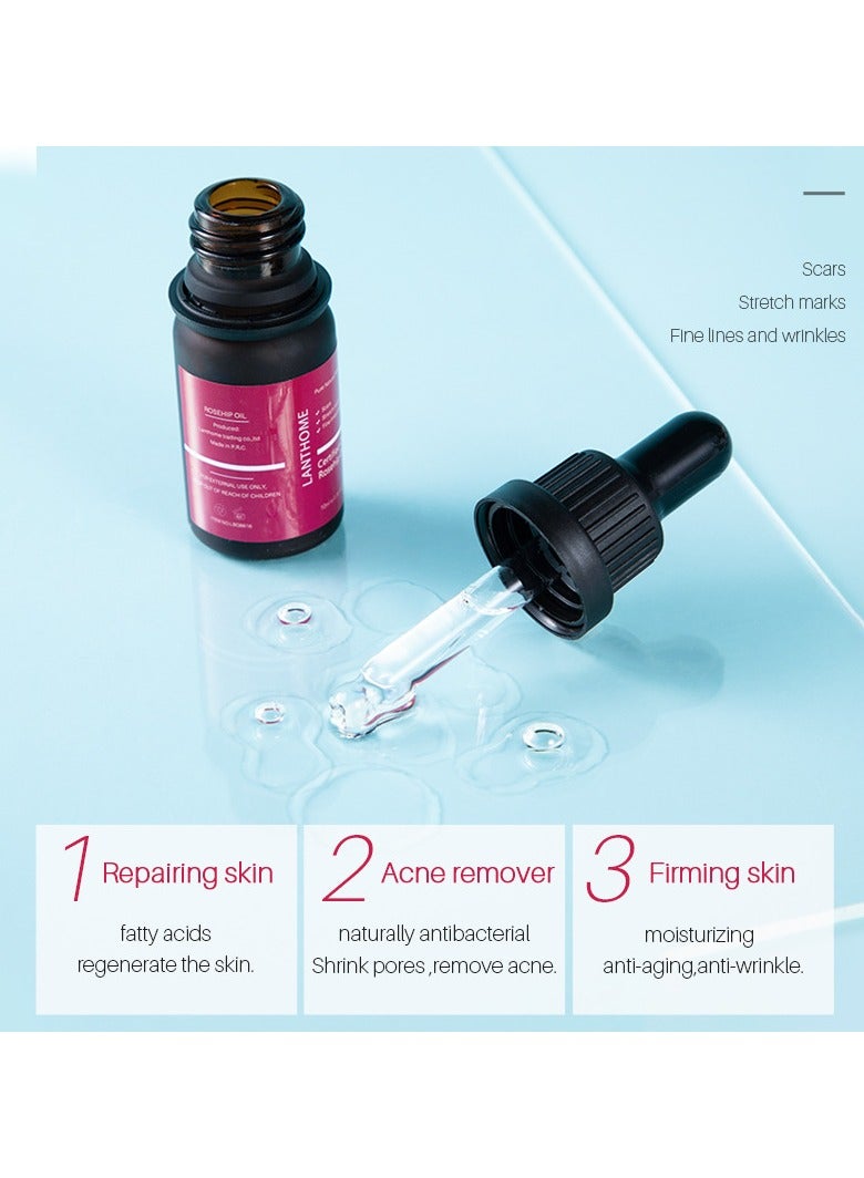 Lanthome Rosehip Oil Essence, Moisturizing And Moisturizing Skin Care Facial Care Essential Oil, (1pc, 10ml) - Image 3
