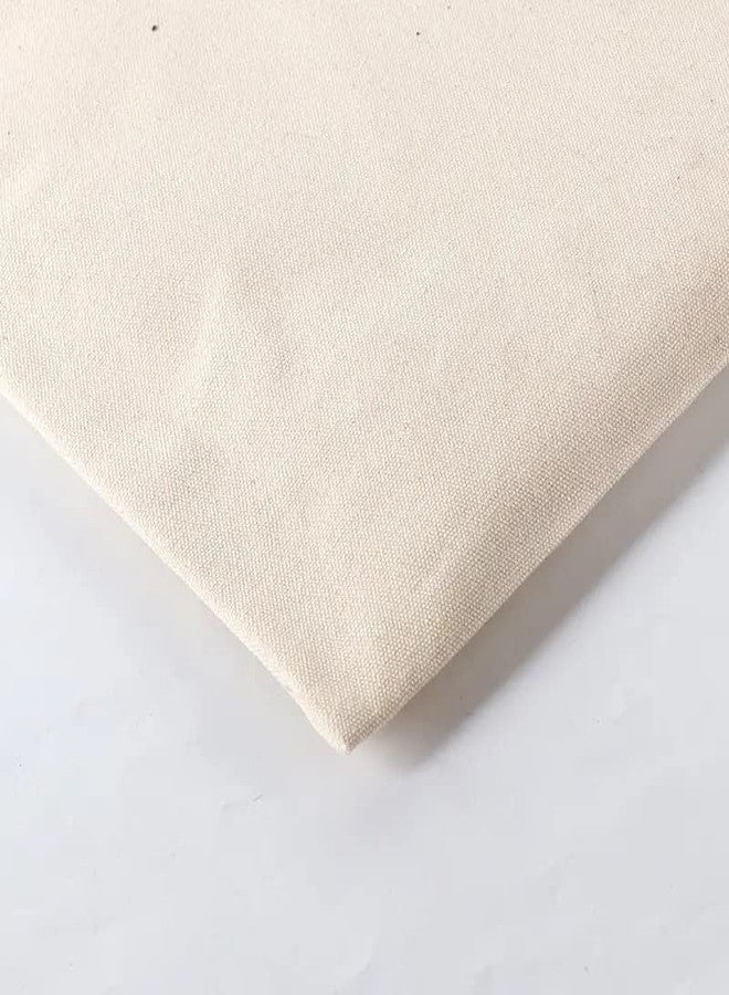 Mluffy Washable Organic Cotton Canvas Fashionable Tote Plain Carry Bag | Lightweight Medium Reusable Grocery Shopping Cloth Bag for Girl's and Men's (Off White) (Pack Of 2) - Image 4