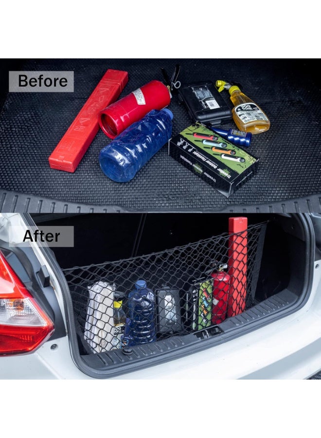 Cargo Net Stretchable, Car Exterior Accessories, Adjustable Elastic Trunk Storage Net with Hook for SUVs, Cars and Trucks - Image 3