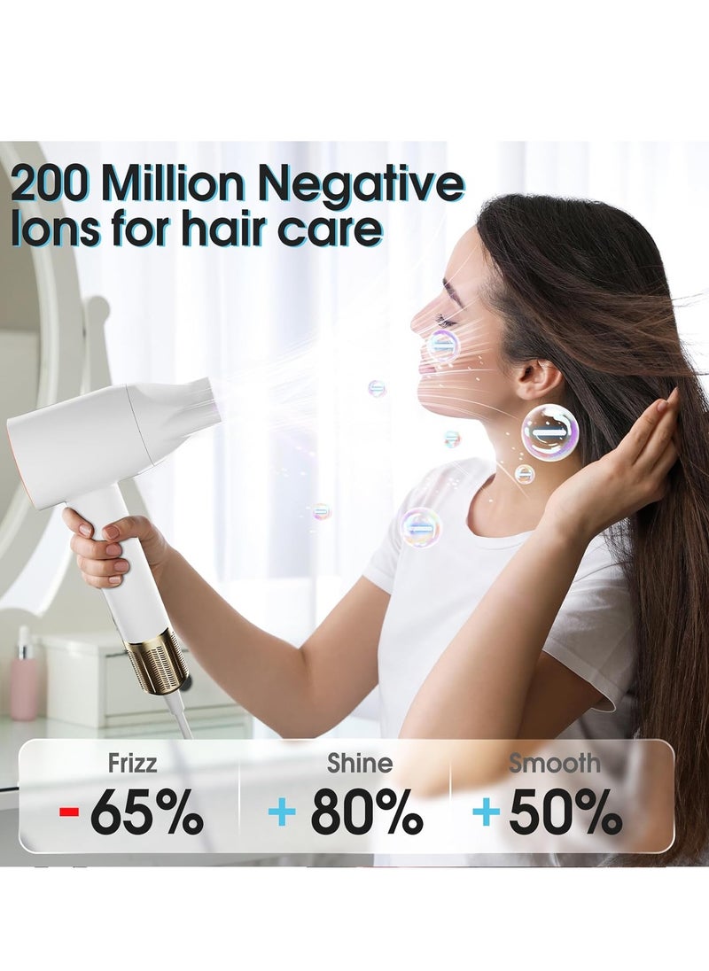 KASTWAVE Hair Dryer with Diffuser, 110,000 RPM Brushless Motor High-Speed Low Noise Thermo-Control with 200 Million Negative Ionic Blow Dryer, Constant Temperature Hair Care Without Hair Damage, Fast-Drying  - Image 4