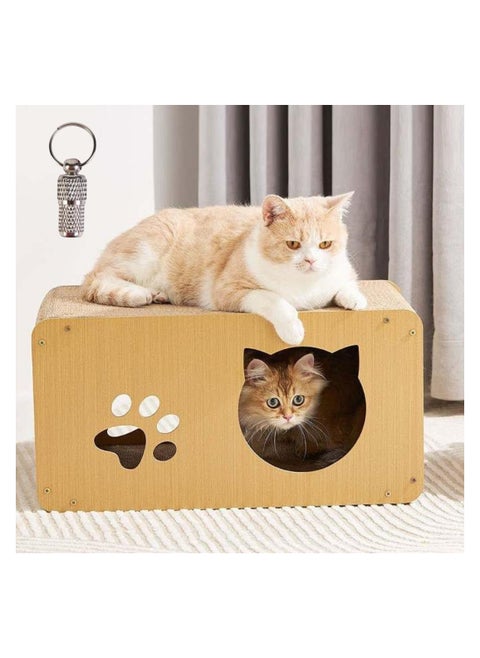 Cat Scratching Board,Durable Cat Scratcher Cat Nest Cardboard,Cat Condo Tent Scratcher House