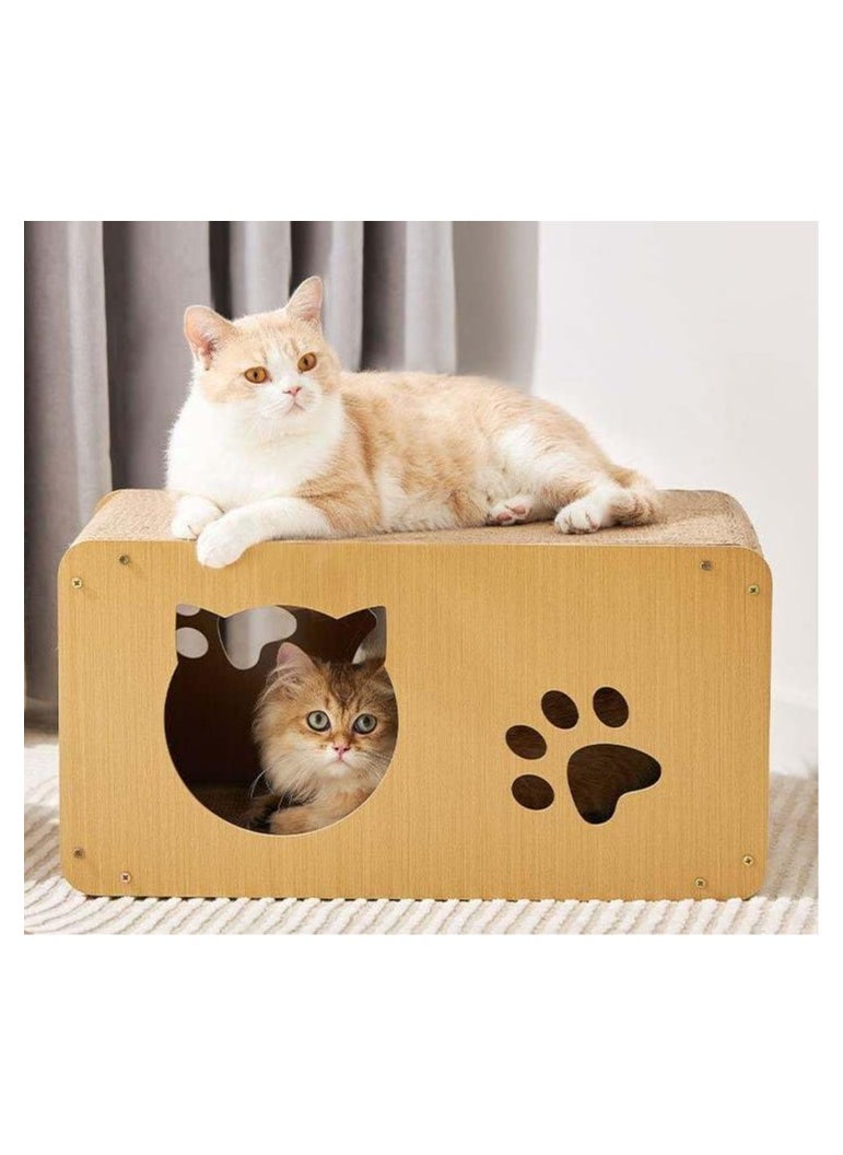 Cat Scratching Board,Durable Cat Scratcher Cat Nest Cardboard,Cat Condo Tent Scratcher House