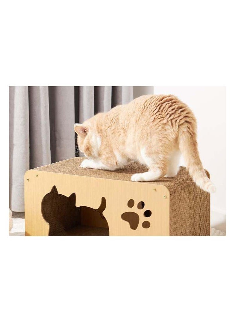 Cat Scratching Board,Durable Cat Scratcher Cat Nest Cardboard,Cat Condo Tent Scratcher House