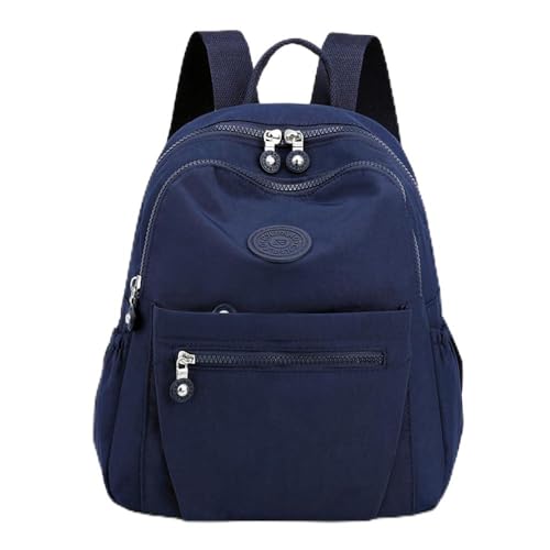 Tanweibago Mini Nylon Women Backpacks11L Small Ladies backpacks Casual Lightweight Women Shopping Travel Daypack Navy Blue - Image 1