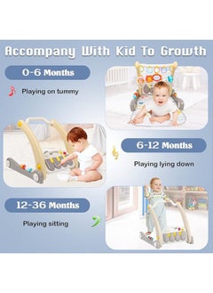 NAFEH Baby Walker 2 in 1 Piano Play Mat & Walker Push Walker  - Image 3
