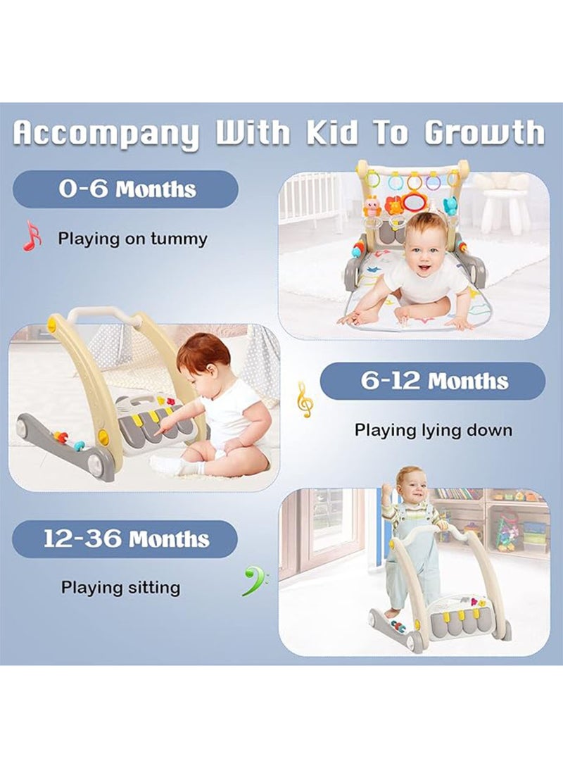 NAFEH Baby Walker 2 in 1 Piano Play Mat & Walker Push Walker - Image 3