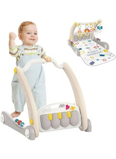 NAFEH Baby Walker 2 in 1 Piano Play Mat & Walker Push Walker  - Image 5