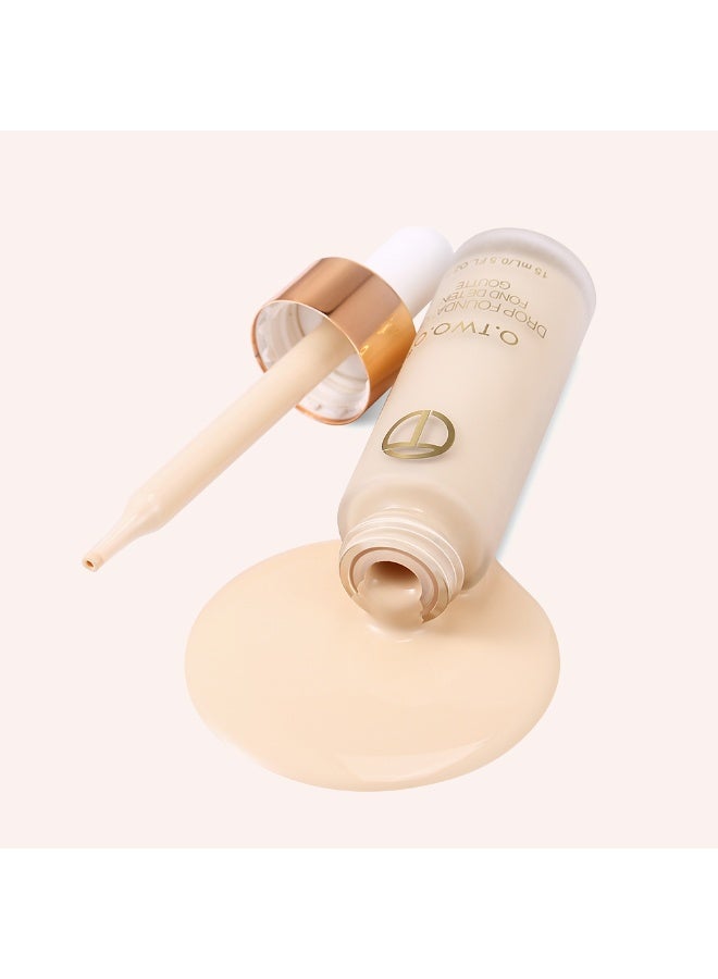 OTWOO O.TWO.O Drop Foundation – Lightweight Oil Control & Full Coverage Makeup(#03,MEDIUM DEEP) - Image 4