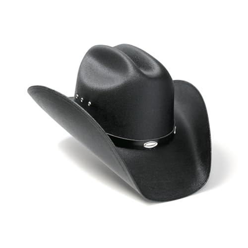 Western Express Kids' Straw Cattleman Cowboy Hat with Silver Conchos Hat Band - Authentic Cowboy and Cowgirl Hat for Boys and Girls - Western Straw Cowboy Hat for Kids - Image 2