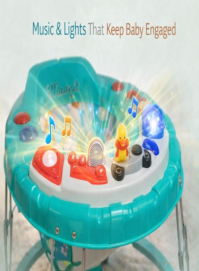 Maanit Baby Walkerr for Kids, Foldable Walkerr | Walkerr for Baby with Music & Light, | Walkerr for 6-12 Months Boy & Girl (Green) - Image 4