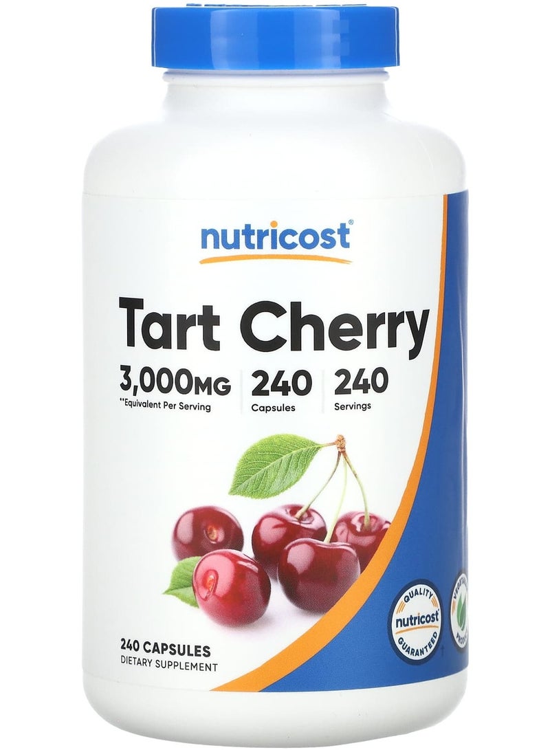 Nutricost Tart Cherry, 3,000 mg, 240 Capsules