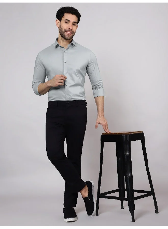 بيونغ قمصان قطنية سادة رمادية من بيونج