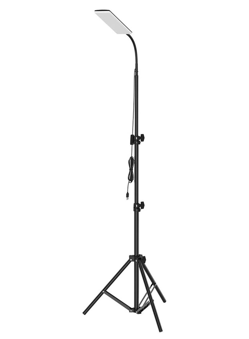 Work Lights with Stand for Camping,1680 Lumen , Adjustable Metal Telescoping Tr 6Ft, USB Interface Powered - Image 1