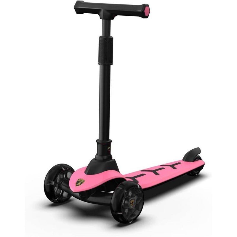 Lamborghini Adjustable 3-Wheel Kick Scooter (Pink)