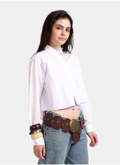 Carina Long Sleeves Cropped Shirt  - Image 2