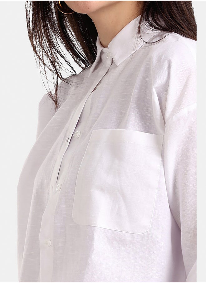 Carina - Long Sleeves Cropped Shirt - Image 1