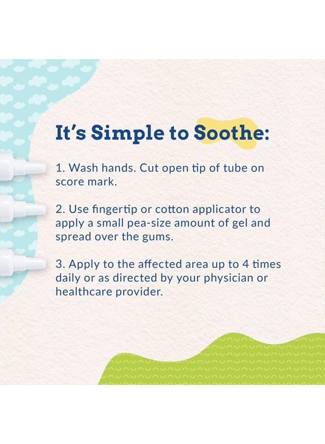 Orajel جل تبريد نهاري للأطفال لآلام التسنين، خالي من الأدوية، العلامة التجارية الموصى بها من قبل أطباء الأطفال لآلام التسنين*، أنبوب 0.33 أونصة - Image 3