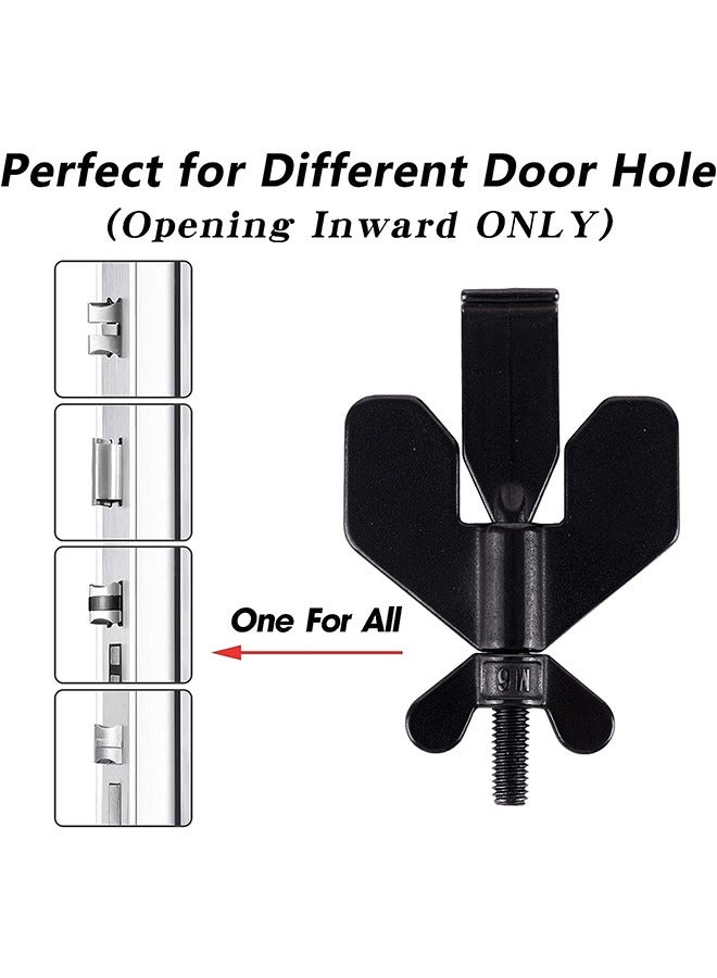Portable Door Lock, Home Security Door Locker Travel Lockdown Locks for Safety and Privacy Protion, Door Lock Security Devices for Home Hotel School Apartment(Black) - Image 4