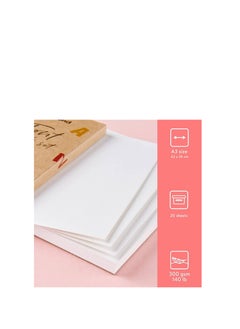 Watercolor Paper Pad, A3 Sketchbook for Watercolour Painting Art Drawing Sketching Mixed Media, 300 gsm, 20 Sheets - pzsku/ZF8F84F8447F59184A3E7Z/45/_/1717683365/536a42b0-1028-49cc-91fe-9022dbe75908