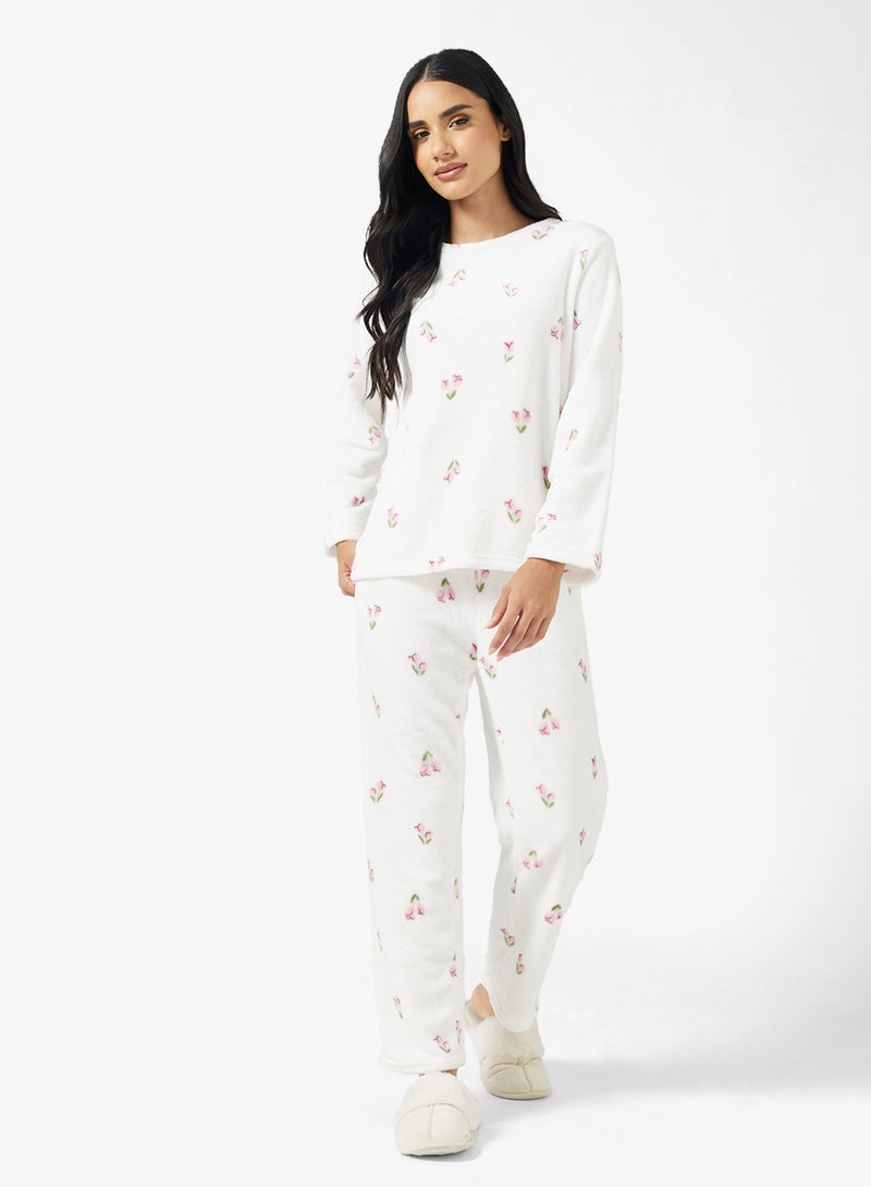 Ginger Cozy Fleece Top & Pant Set - Image 5