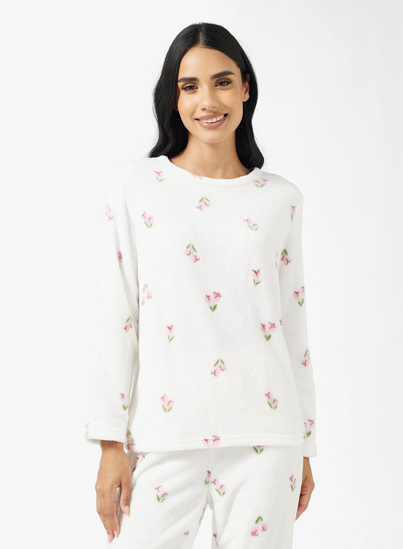 Ginger Cozy Fleece Top & Pant Set - Image 4