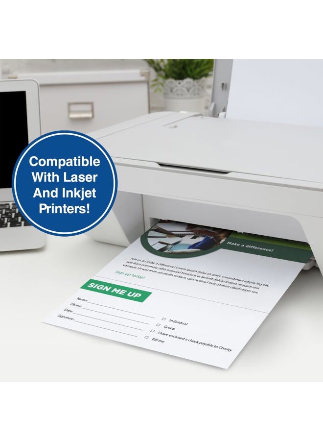 PrintWorks Professional 3 5/8" Perforated Paper, 500 Sheets, 20 lb, White (04132) - Image 5
