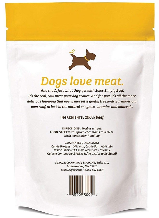 Sojos Sojos Sojos Simply Beef Dog Treats, Pack Of 2  - Image 2
