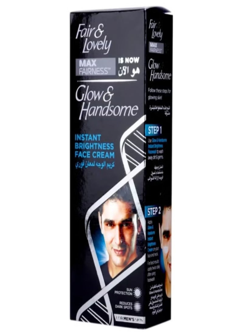 Fair & Lovely Glow and Handsome Instant Brightening Face Cream 50 gm - Image 1