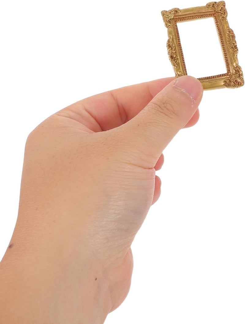 MAGICLULU 40pcs Vintage Mini Gold Picture Frames Small Antique Resin Photo Frames for DIY Jewelry Display Photography Wall and Tabletop Decor Assorted style - Image 4