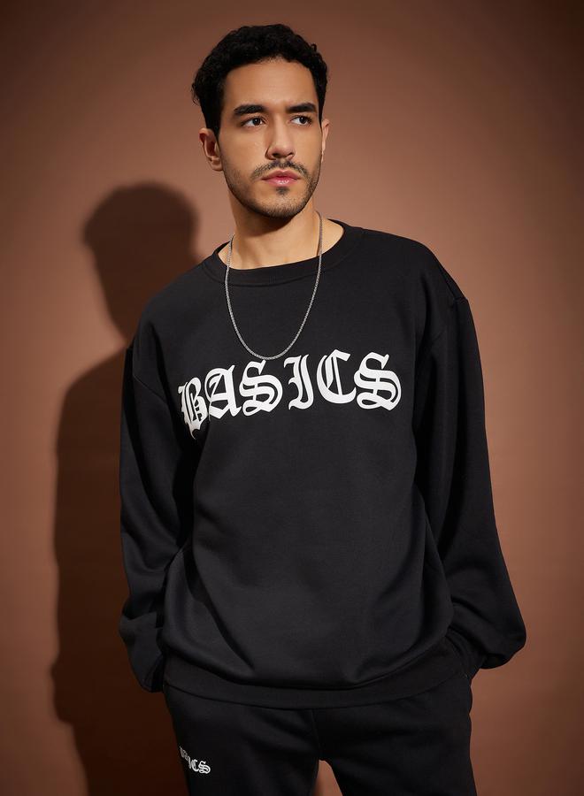 Mascln Sassafras Basic Print Oversized Sweatshirt - Image 1