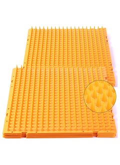 Cat Repellent Outdoor Mat, 16 Pack Cats Dogs Plastic Mats with Spikes, Bendable Spiked Deterrent Training PET Mat, Cat Repellent Mats for Indoor Outdoor Supplies, 18.3 Square Feet, 16 x 13 Inch