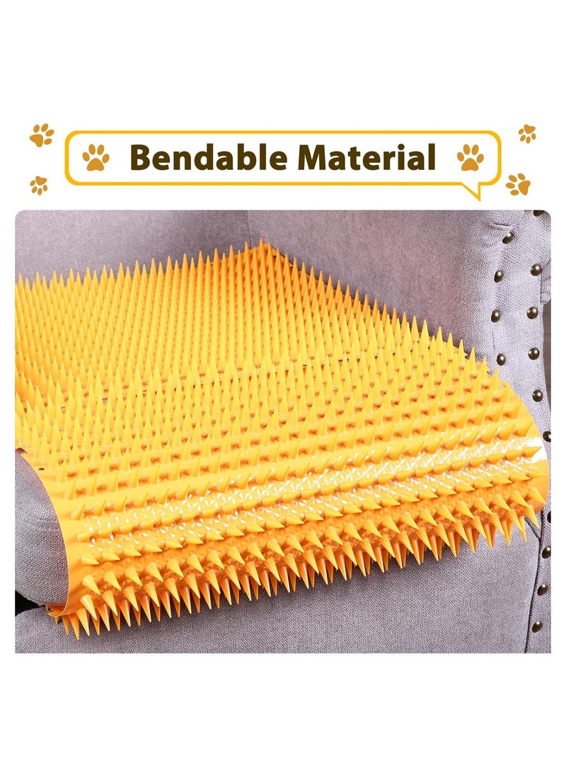 SYOSI - Cat Repellent Outdoor Mat, 16 Pack Cats Dogs Plastic Mats with Spikes, Bendable Spiked Deterrent Training PET Mat, Cat Repellent Mats for Indoor Outdoor Supplies, 18.3 Square Feet, 16 x 13 Inch - Image 1
