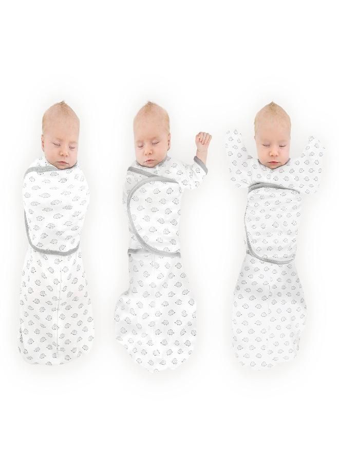SwaddleDesigns SwaddleDesigns 6-way Omni Swaddle Sack with Adjustable Wrap & Arms Up Sleeves & Mitten Cuffs, Easy Swaddle Transition, Better Sleep for Newborn Baby Boys & Girls, Tiny Hedgehogs, Small, 0-3 Months  - Image 5