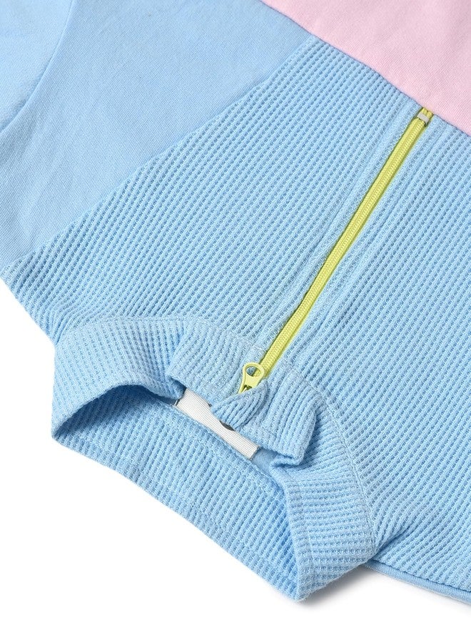 Mi Arcus طقم بيجاما مكون من بلوزة بياقة ملونة من Mi Arcus، مناسب للأطفال من عمر 4-5 سنوات، بنين وبنات، رضع وأطفال صغار، لون أزرق سماوي - Image 5