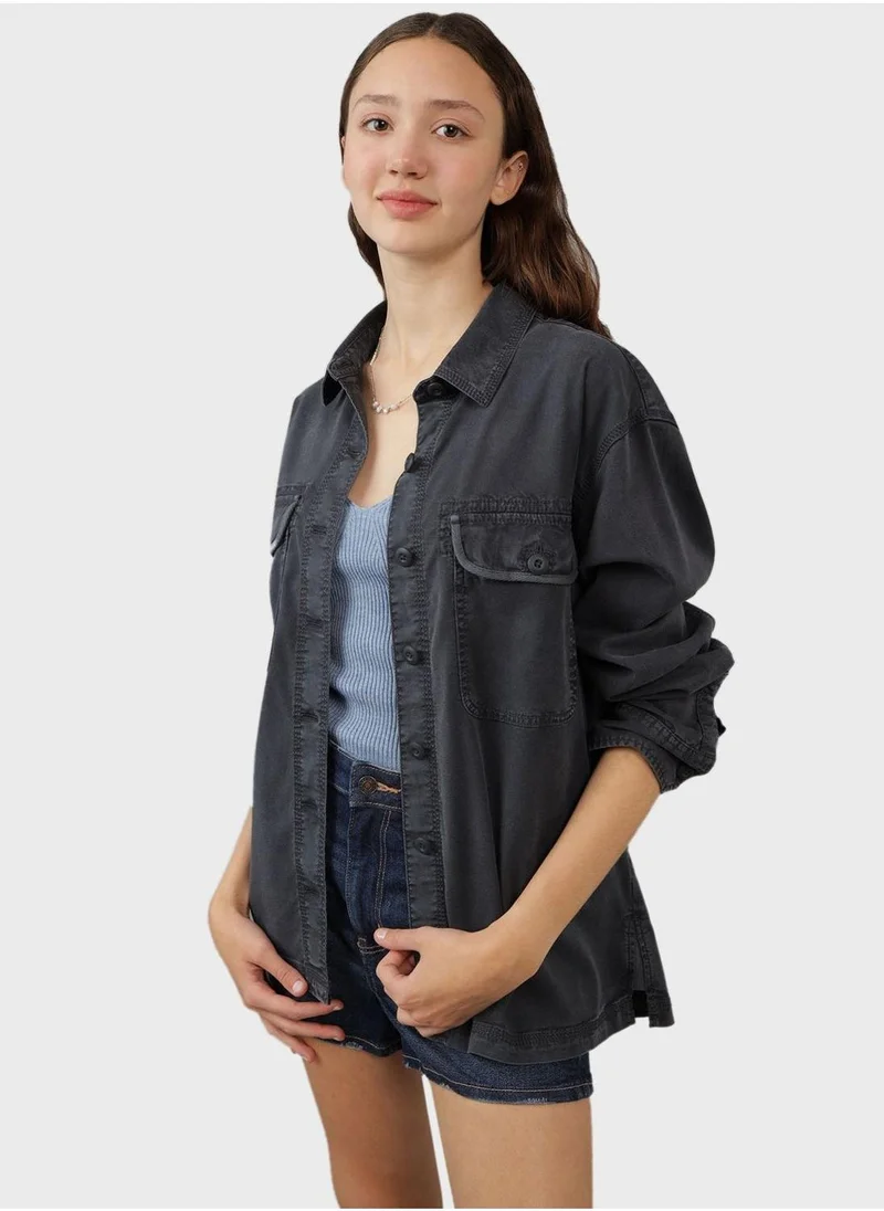 امريكان ايجل Essential Button Up Shirt