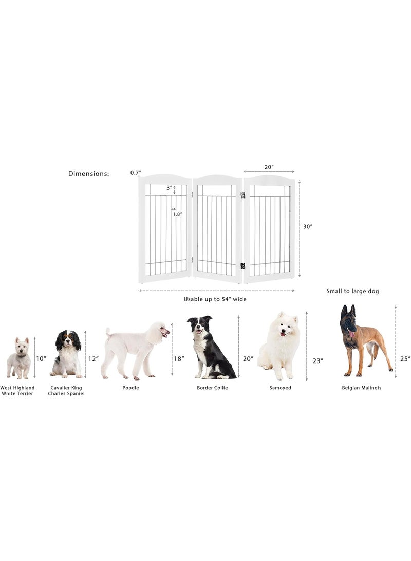 Spirich Freestanding Wire Pet Gate for Dogs – 60-Inch Extra-Wide Tall Dog Gate for House, Doorways, and Stairs – Portable Puppy Safety Barrier with Silver Metal Wire Design - Image 5