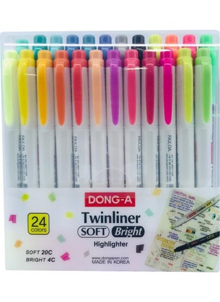 Twinliner Soft Highlighter Double Sided 24 Colors - pzsku/ZF8F8EFB102D83BA118C2Z/45/_/1731017599/78d8e213-9edc-4cde-8297-fe105a880839