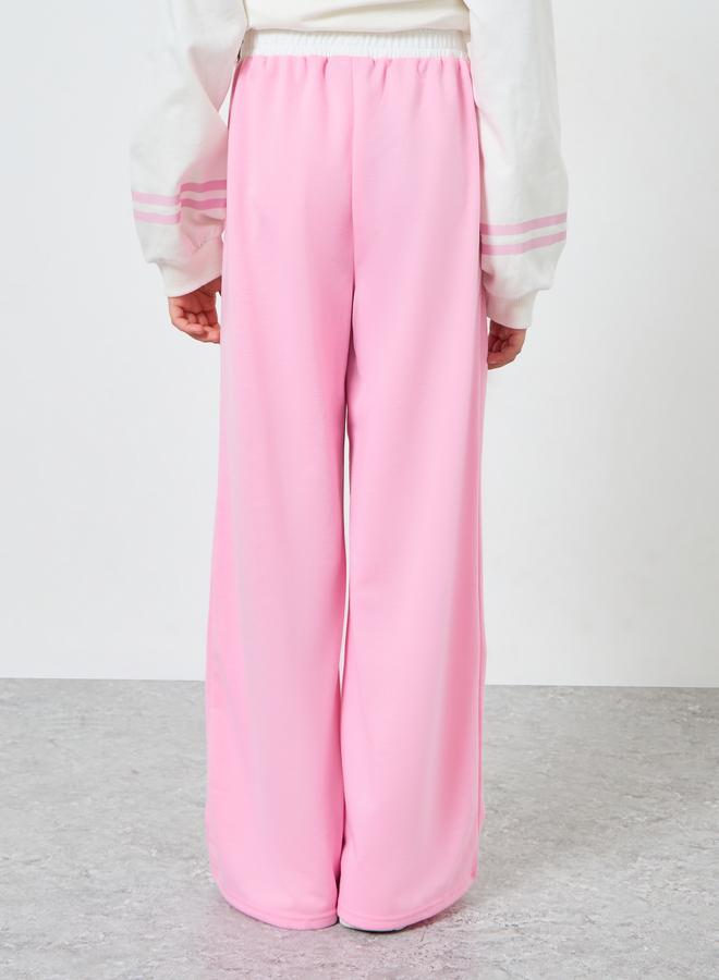 Styli Teens Pink Wide Leg Joggers - Image 4