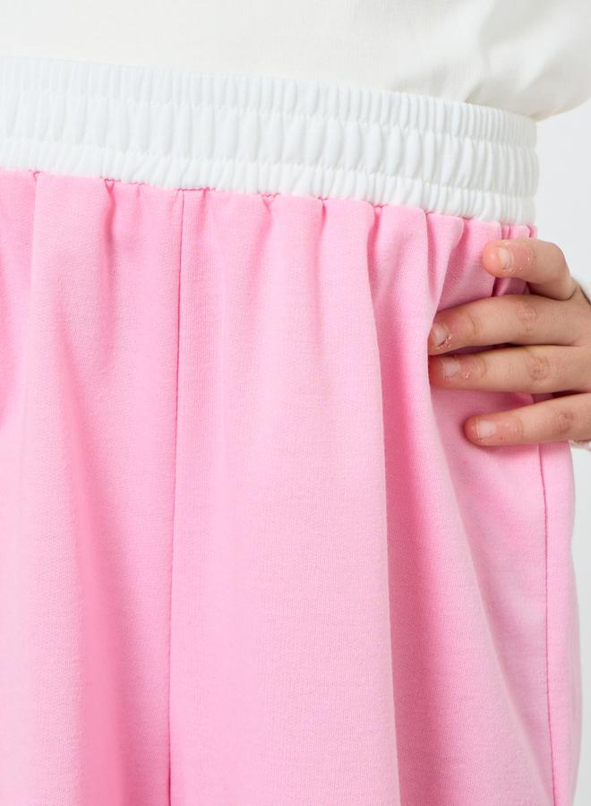 Styli Teens Pink Wide Leg Joggers - Image 3