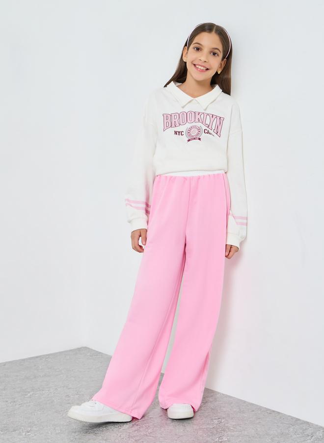 Styli Teens Pink Wide Leg Joggers - Image 2