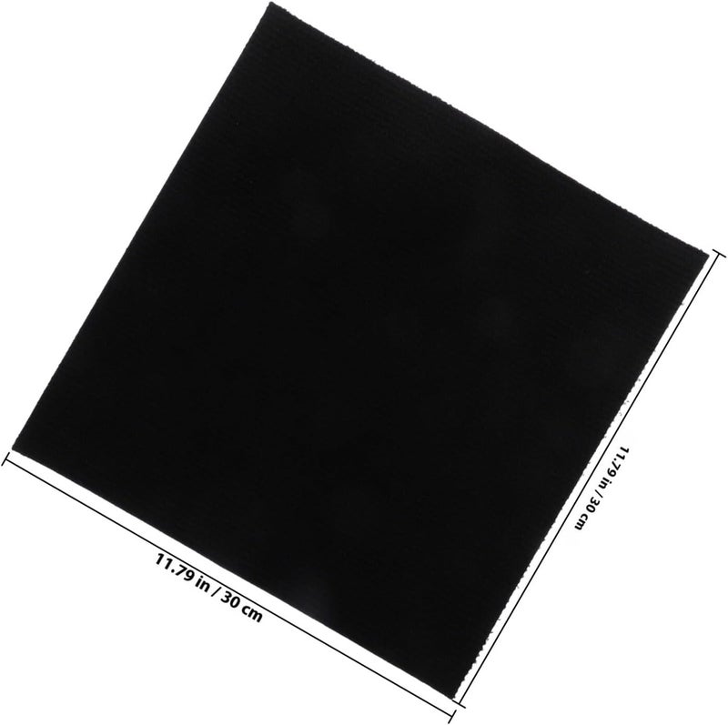 POPETPOP Self-Adhesive Cat Scratch Carpet Pad Trimmed 30x30cm Black Sturdy Cat Scratcher Mat and Furniture Protection Indoor Kitten Scratch Board - Image 2