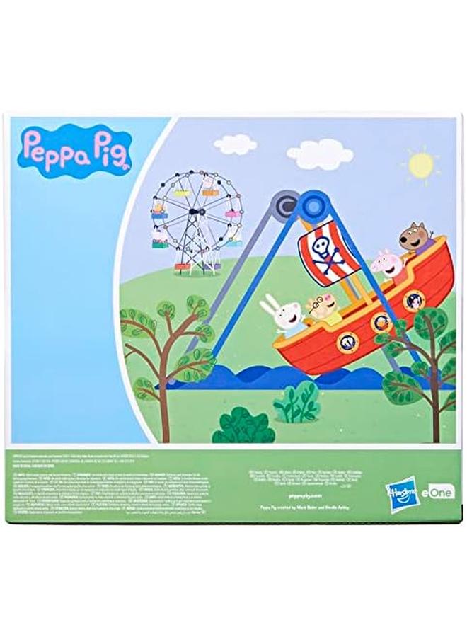 بيبا بيغ مجموعة ألعاب ركوب القراصنة مع سفينة القراصنة المتأرجحة وشخصيتين من ألعاب ما قبل المدرسة للفتيات والأولاد بعمر 3 سنوات فما فوق - Image 3