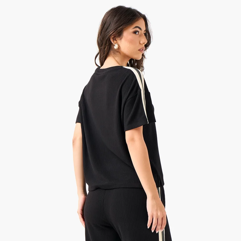 SP Characters  T-shirt With Felix Embroidered Detail Viscose Blend for Women | Best Price UAE