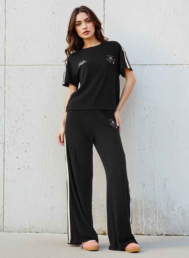 SP Characters T-shirt With Felix Embroidered Detail Viscose Blend - Image 2