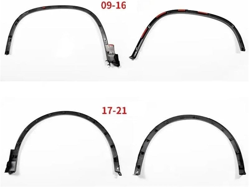 DEMULAX Car Wheel Eyebrow Protector Kit for VW Tiguan - Image 2